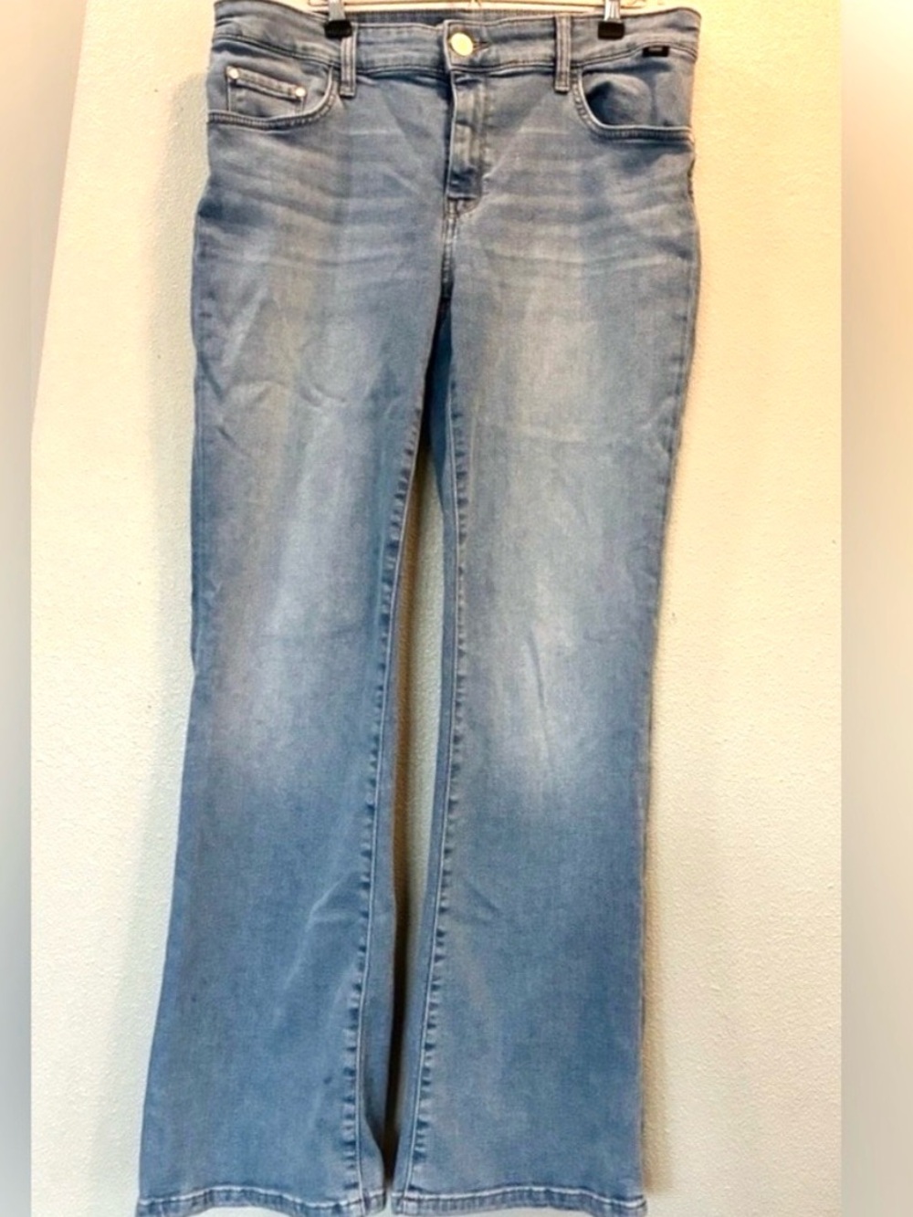 Mavi Light Wash Flare Jeans Women’s 12 Mid Rise Stretch Bootcut Y2K Denim